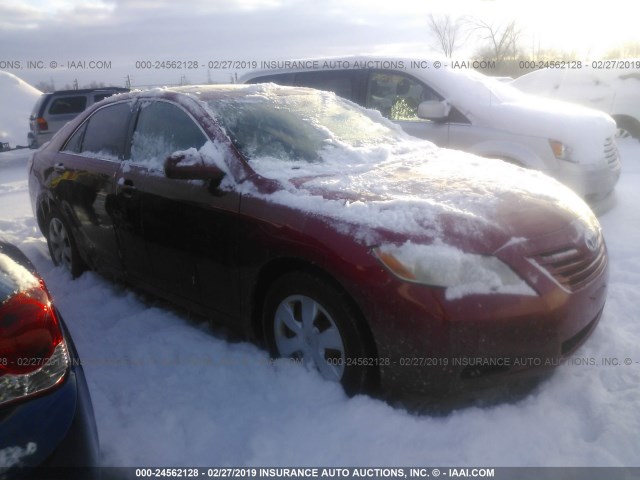 4T1BE46K27U130306 - 2007 TOYOTA CAMRY NEW GENERAT CE/LE/XLE/SE RED photo 1