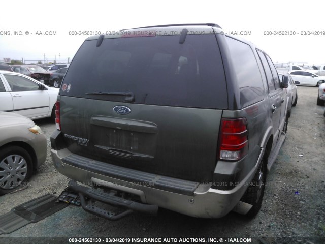 1FMPU17L13LB09896 - 2003 FORD EXPEDITION EDDIE BAUER GREEN photo 4