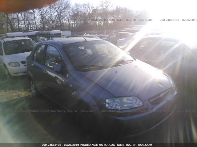 KL1TD56696B649892 - 2006 CHEVROLET AVEO LS GRAY photo 1