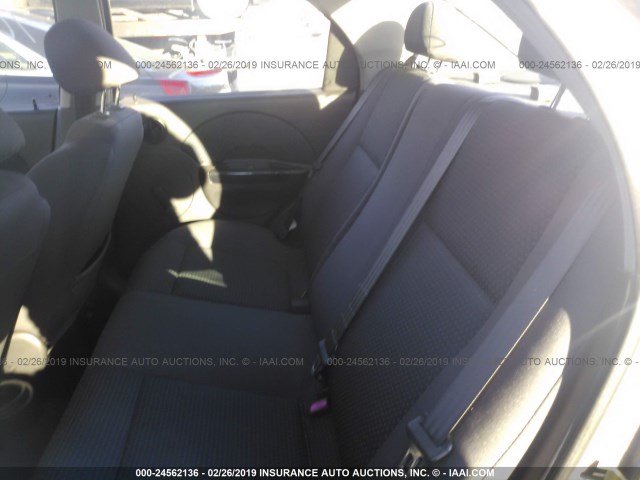 KL1TD56696B649892 - 2006 CHEVROLET AVEO LS GRAY photo 8