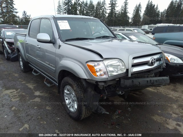 5TBDT44195S495587 - 2005 TOYOTA TUNDRA DOUBLE CAB SR5 GRAY photo 1