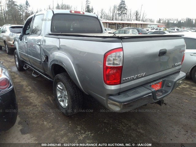 5TBDT44195S495587 - 2005 TOYOTA TUNDRA DOUBLE CAB SR5 GRAY photo 3