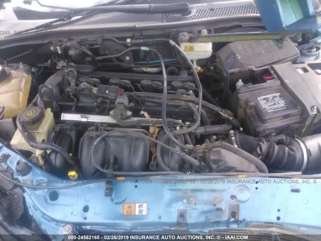 1FAFP34N27W190698 - 2007 FORD FOCUS ZX4/S/SE/SES ლურჯი ფოტო 10