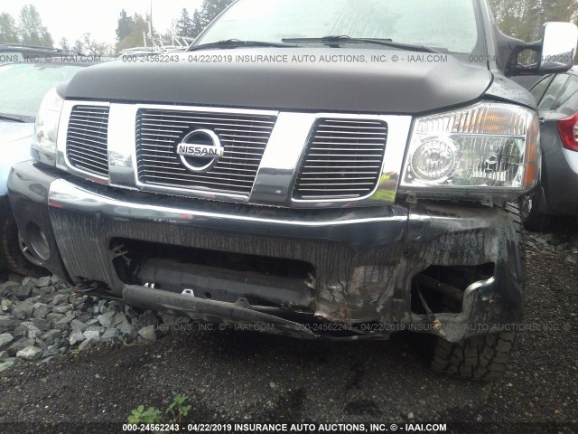 1N6AA07BX5N537264 - 2005 NISSAN TITAN XE/SE/LE GRAY photo 6