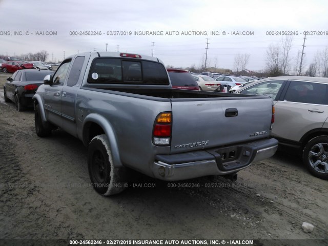 5TBBT44133S382867 - 2003 TOYOTA TUNDRA ACCESS CAB SR5 SILVER photo 3