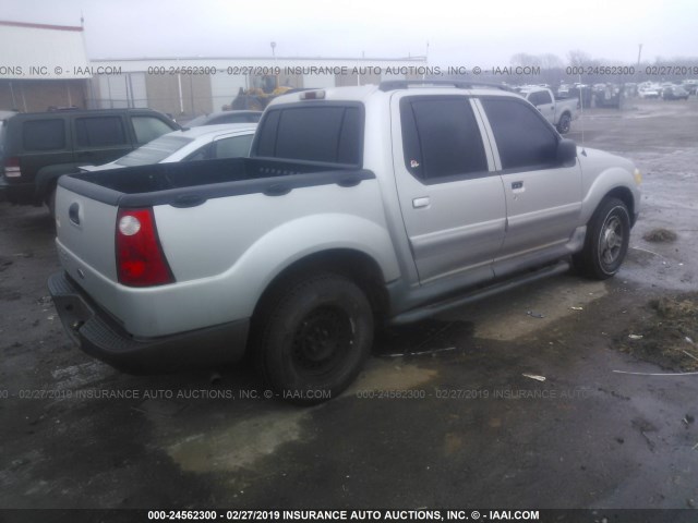 1FMZU67K64UB23284 - 2004 FORD EXPLORER SPORT TR  SILVER photo 4