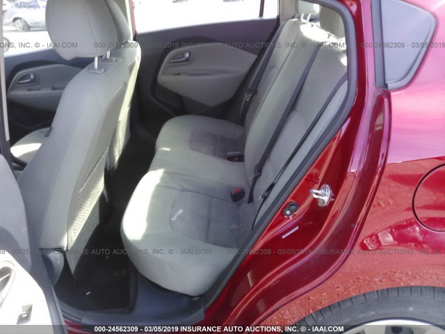 KNADM4A38F6478398 - 2015 KIA RIO LX RED photo 8