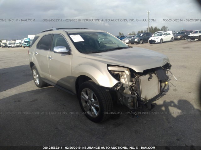 2GNFLGE30D6408855 - 2013 CHEVROLET EQUINOX LTZ GOLD photo 1