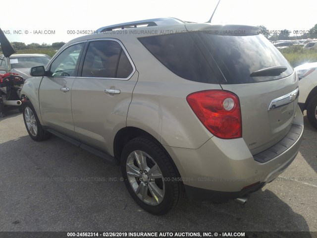 2GNFLGE30D6408855 - 2013 CHEVROLET EQUINOX LTZ GOLD photo 3