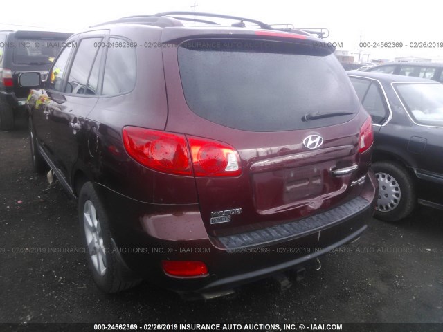 5NMSH13E68H192485 - 2008 HYUNDAI SANTA FE SE/LIMITED RED photo 4