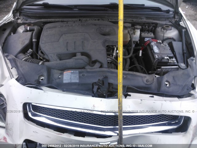 1G1ZC5E08CF344612 - 2012 CHEVROLET MALIBU 1LT თაფლისფერი ფოტო 10