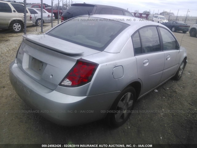 1G8AL55F46Z126186 - 2006 SATURN ION LEVEL 3 SILVER photo 4