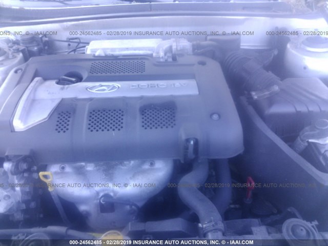 KMHDN56D74U113531 - 2004 HYUNDAI ELANTRA GLS/GT SILVER photo 6