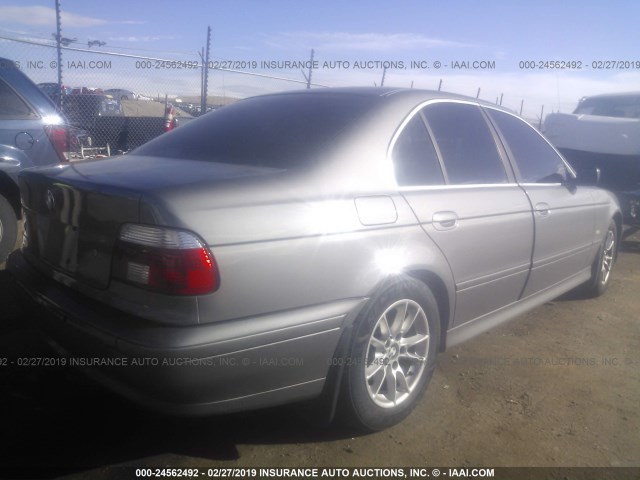 WBADT43453G031493 - 2003 BMW 525 I AUTOMATIC GRAY photo 4