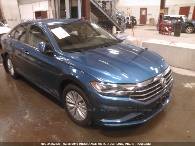 3VWC57BU7KM070115 - 2019 VOLKSWAGEN JETTA S/SE/R-LINE BLUE photo 1