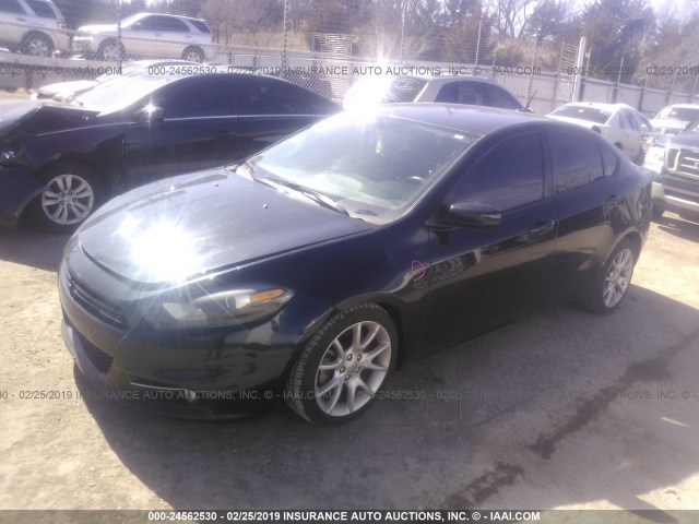 1C3CDFBA6DD287924 - 2013 DODGE DART SXT BLACK photo 2