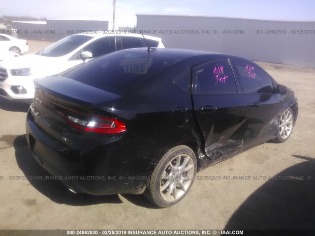 1C3CDFBA6DD287924 - 2013 DODGE DART SXT BLACK photo 4