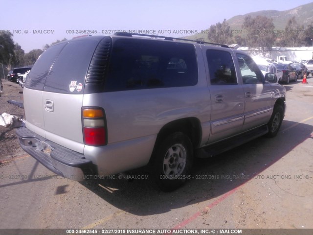 3GKEC16T64G213402 - 2004 GMC YUKON XL C1500 SILVER photo 4