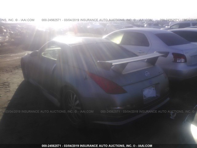 JN1BZ34D67M502742 - 2007 NISSAN 350Z COUPE SILVER photo 3