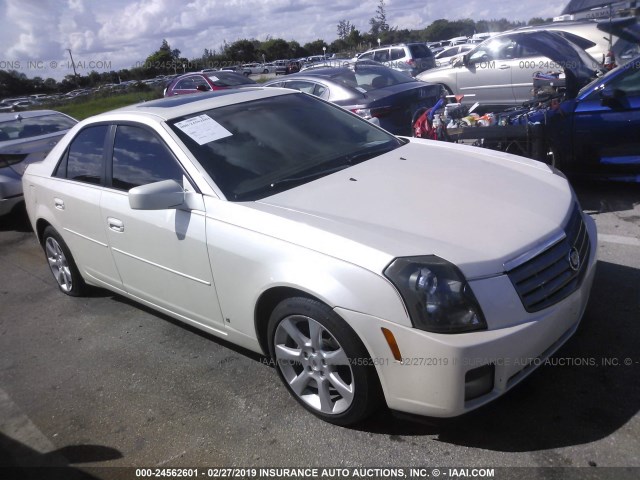 1G6DP577260126756 - 2006 CADILLAC CTS HI FEATURE V6 WHITE photo 1