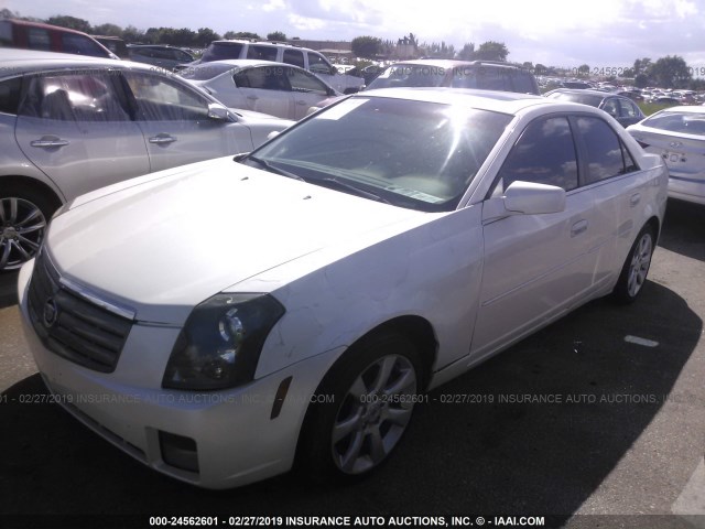 1G6DP577260126756 - 2006 CADILLAC CTS HI FEATURE V6 WHITE photo 2