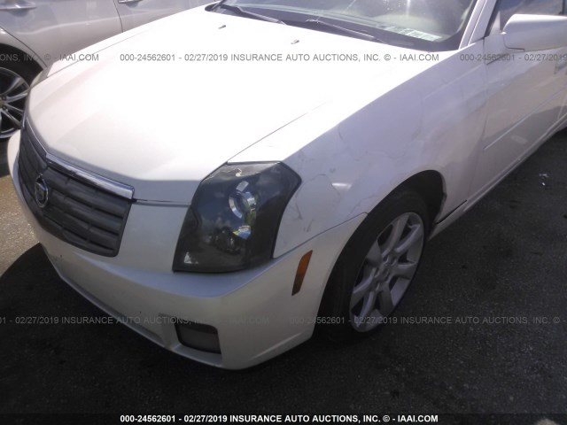 1G6DP577260126756 - 2006 CADILLAC CTS HI FEATURE V6 WHITE photo 6