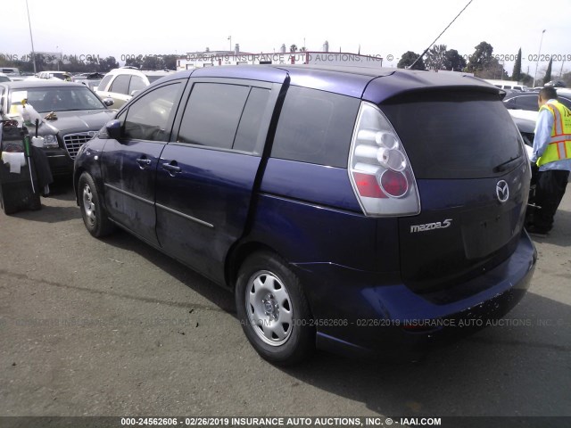 JM1CR29L460113468 - 2006 MAZDA 5 BLUE photo 3