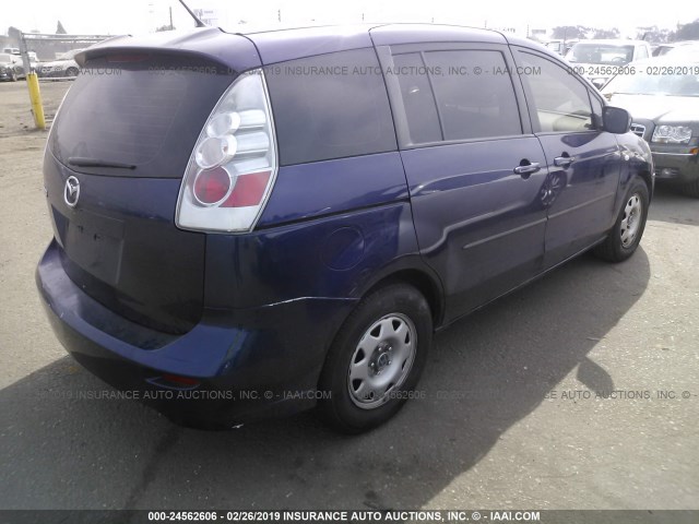 JM1CR29L460113468 - 2006 MAZDA 5 BLUE photo 4