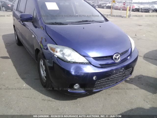 JM1CR29L460113468 - 2006 MAZDA 5 BLUE photo 6