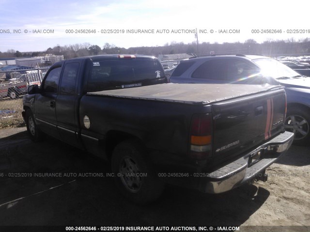 2GCEC19T721230884 - 2002 CHEVROLET SILVERADO C1500 BLACK photo 3