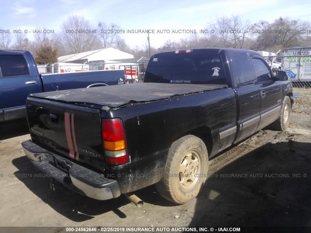 2GCEC19T721230884 - 2002 CHEVROLET SILVERADO C1500 BLACK photo 4