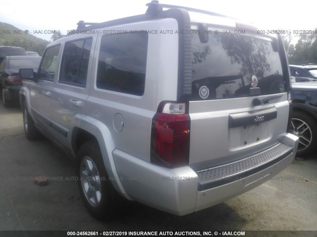 1J8HH48K17C646030 - 2007 JEEP COMMANDER SILVER photo 3