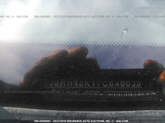 1J8HH48K17C646030 - 2007 JEEP COMMANDER SILVER photo 9