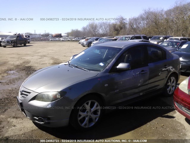 JM1BK323771638651 - 2007 MAZDA 3 S GRAY photo 2