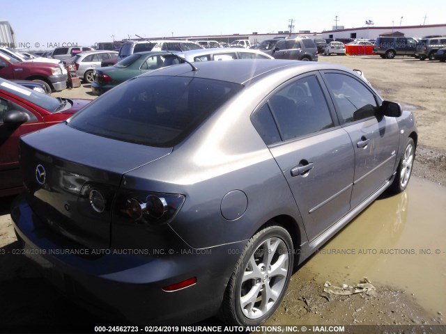 JM1BK323771638651 - 2007 MAZDA 3 S GRAY photo 4