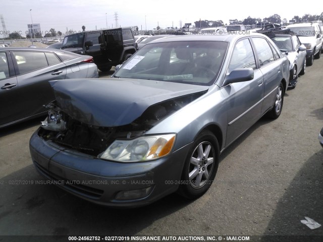 4T1BF28B8YU089664 - 2000 TOYOTA AVALON XL/XLS BLUE photo 2