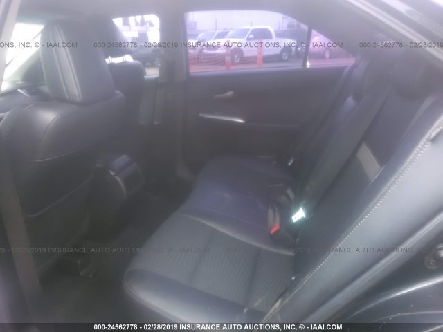 4T1BF1FK4CU185636 - 2012 TOYOTA CAMRY SE/LE/XLE BLACK photo 8