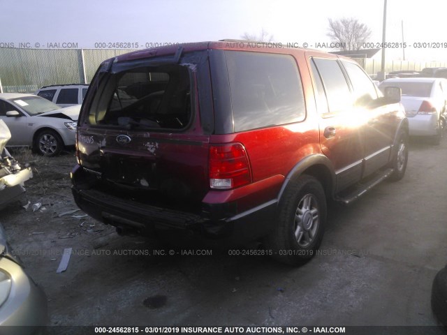 1FMFU16LX4LA25140 - 2004 FORD EXPEDITION XLT RED photo 4