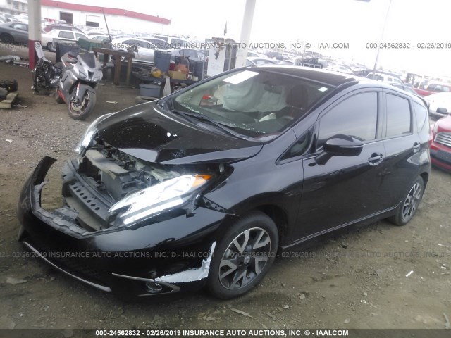 3N1CE2CP8FL356567 - 2015 NISSAN VERSA NOTE S/S PLUS/SV/SL/SR BLACK photo 2