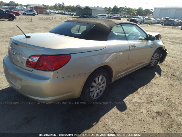 1C3BC4EB9AN139859 - 2010 CHRYSLER SEBRING LX GOLD photo 4