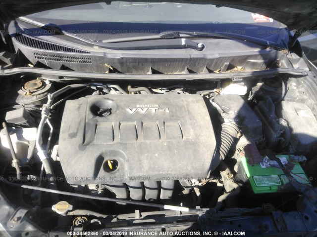 2T1KU40E39C047087 - 2009 TOYOTA COROLLA MATRIX  BLACK photo 10