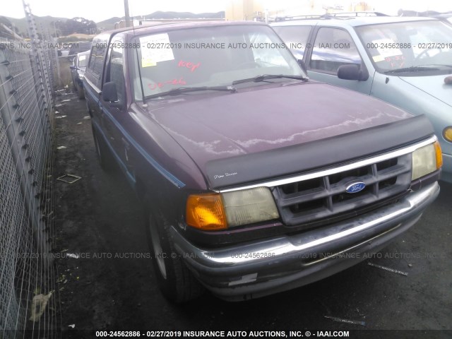 1FTCR10U8PTA48074 - 1993 FORD RANGER PURPLE photo 1