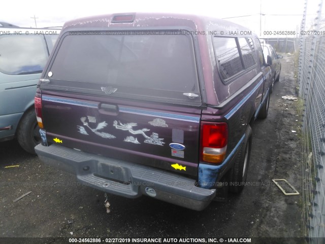 1FTCR10U8PTA48074 - 1993 FORD RANGER PURPLE photo 4