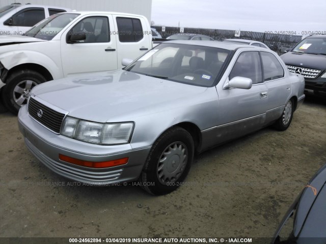 JT8UF11E0N0112531 - 1992 LEXUS LS 400 SILVER photo 2