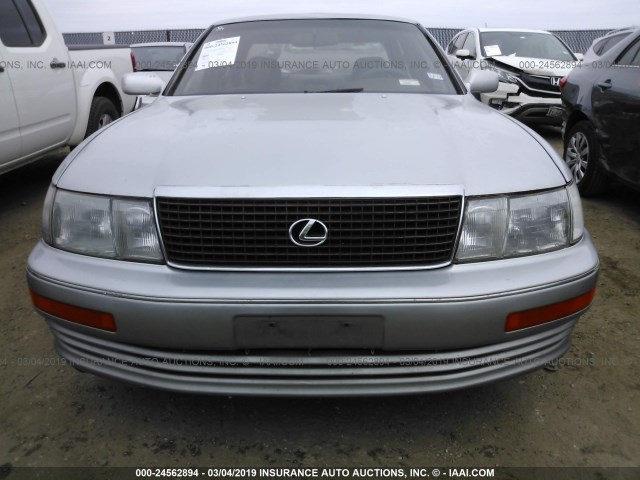 JT8UF11E0N0112531 - 1992 LEXUS LS 400 SILVER photo 6