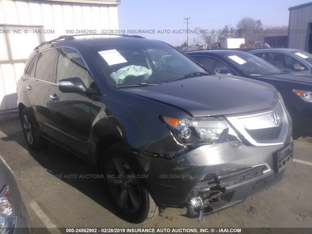 2HNYD2H33CH514260 - 2012 ACURA MDX TECHNOLOGY BLACK photo 1