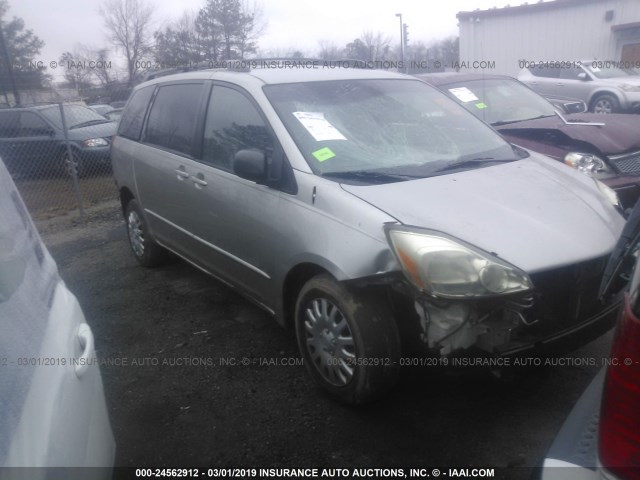 5TDZA23C25S328787 - 2005 TOYOTA SIENNA CE/LE SILVER photo 1