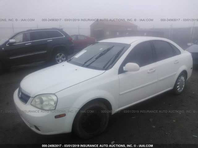 KL5JD56Z06K315993 - 2006 SUZUKI FORENZA WHITE photo 2