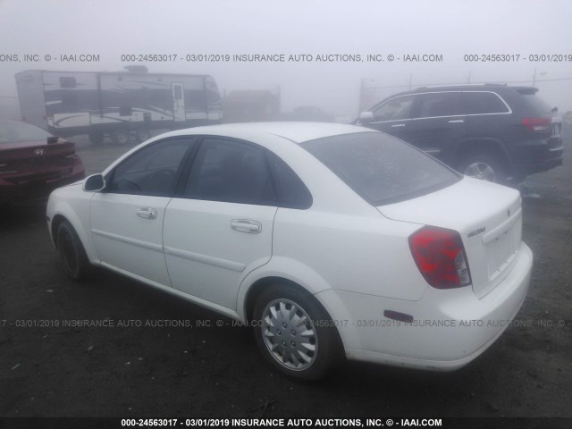 KL5JD56Z06K315993 - 2006 SUZUKI FORENZA WHITE photo 3