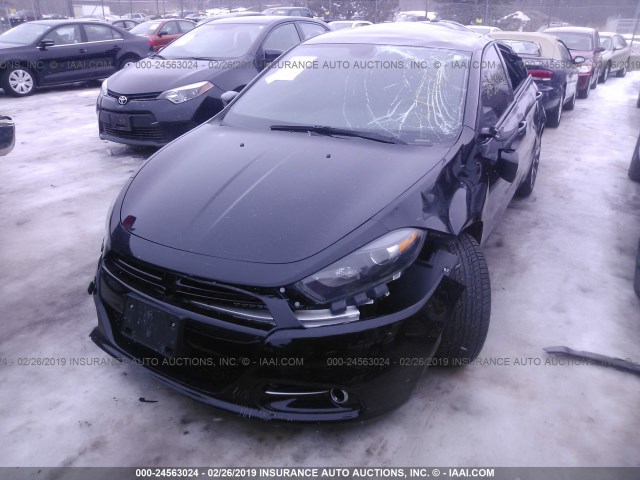 1C3CDFBB7ED920554 - 2014 DODGE DART SXT BLACK photo 2